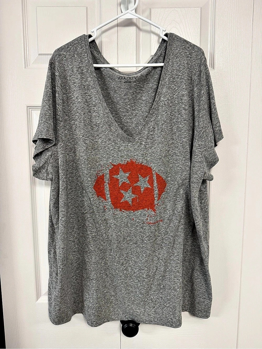 AVA & VIV Gray Tennessee Graphic Short Sleeve Tee